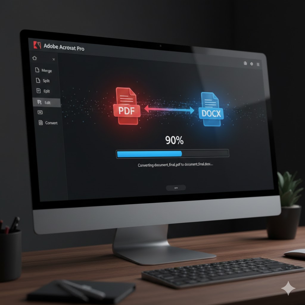 Konvertera PDF till Word adobe acrobat pro