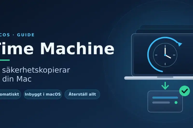 Time Machine – så säkerhetskopierar du din Mac